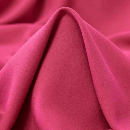 Crêpe De Chine, Elastic, Raspberry Sorbet