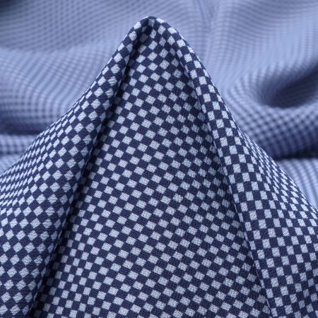 Crêpe, Viscose, Printed, True Navy