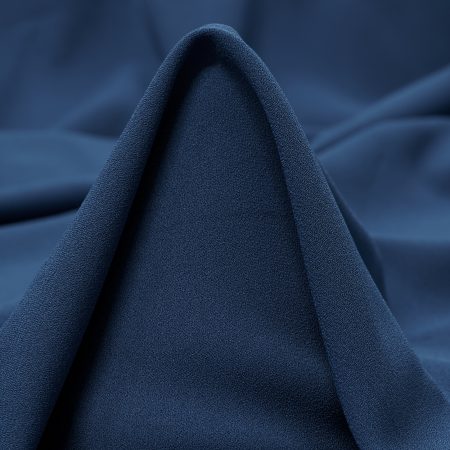 Crêpe De Chine, Elastic, Moonlight Blue