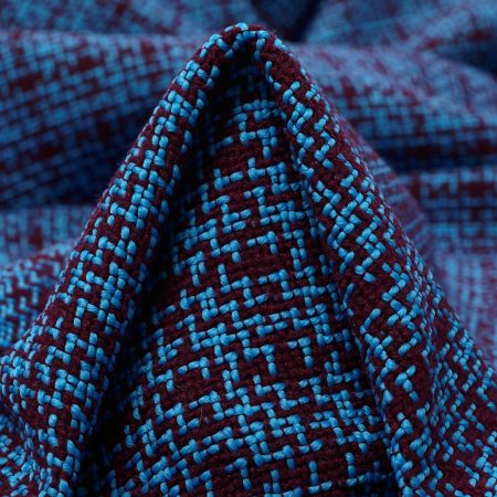 Chanel, Wool Blend, Malibu Blue&Pomegranate