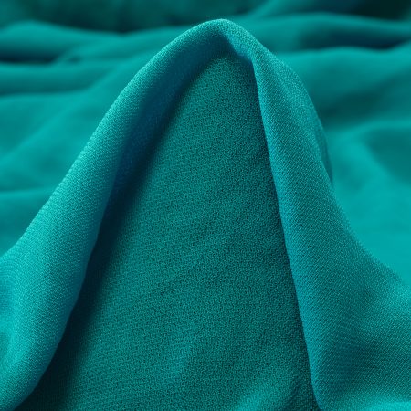 Crêpe, Piqué, Peacock Blue