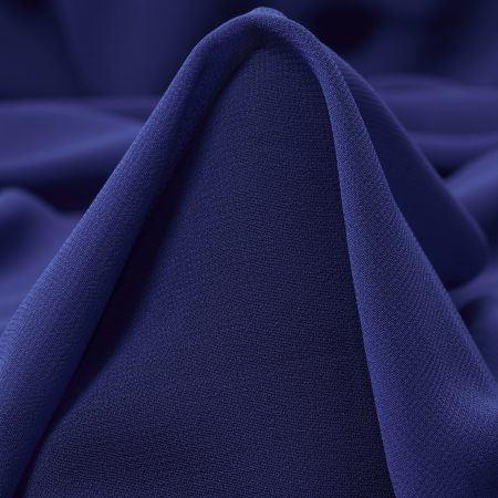Chiffon, Crêpe, Transparent, Deep Ultramarine