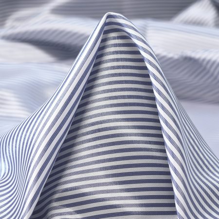 Viscose, Lining, Stripes, Blue