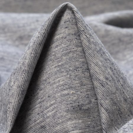 Jersey, Cotton, Melange, Stone