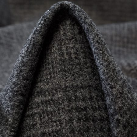 Jersey, Jacquard, Check, Asphalt