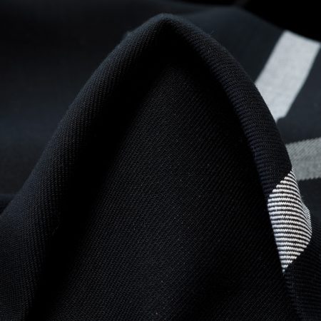Twill, Cotton, Raven Black&Snow White