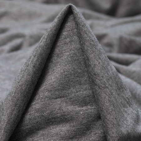 Jersey, Viscose, Melange, Titanium