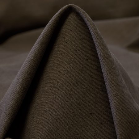Twill, Double, Cotton Elastic, Olive Night