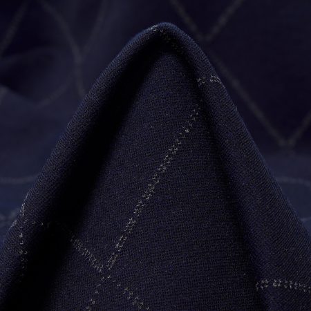 Jersey, Viscose, Check, Parisian Night&Almond Milk