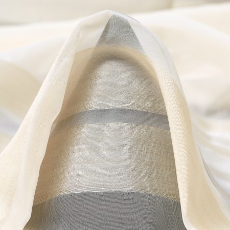 Organza, Silk, Stripes, Marshmallow