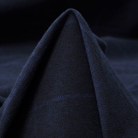 Flannel, Cotton Elastic, Check, Night Sky