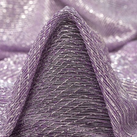 Jersey, Lurex, Shimmering, Fair Orchid&Silver