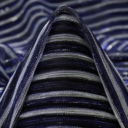 Jersey, Lurex, Shimmering, True Blue&Silver