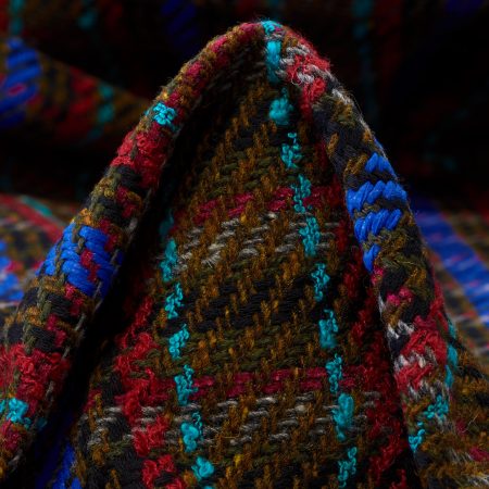 Chanel, Cotton, Check, Chocolate Brown&Strong Blue