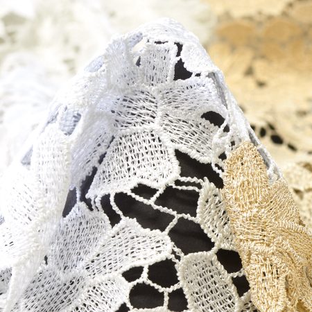Lace, Lurex, Red Gold&Brilliant White