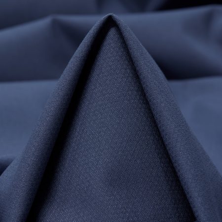 Cotton, Elastic, Micro Structure, Indigo Blue