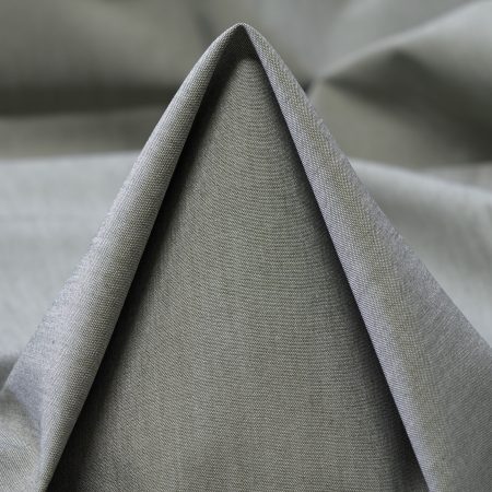 Poplin, Cotton Elastic, Pale Sage