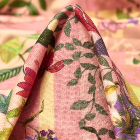 Jersey, Viscose, Floral, Multicolor