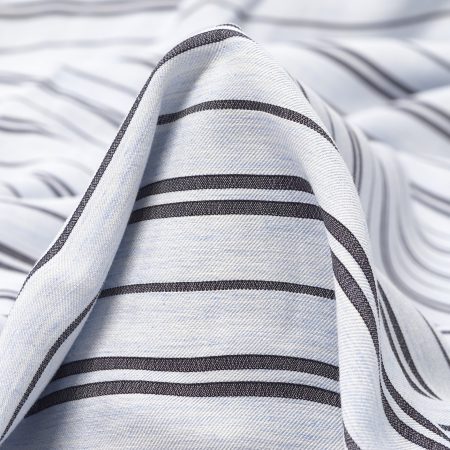 Light cotton, Stripes, Melange, Ice Flower