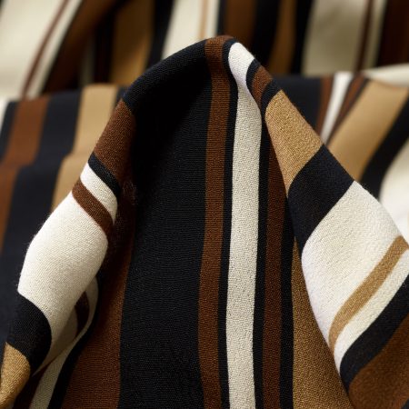 Crêpe, Viscose, Printed, Praline&Raven Black