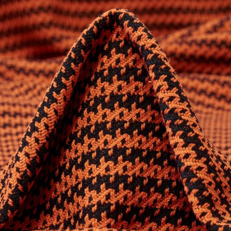 Jacquard, Elastic, Chanel, Mandarin Red&Raven Black