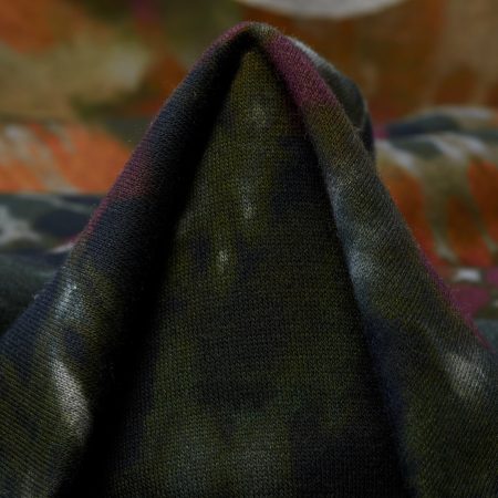 Jersey, French Terry, Printed, Atmosphere&Orange Ochre