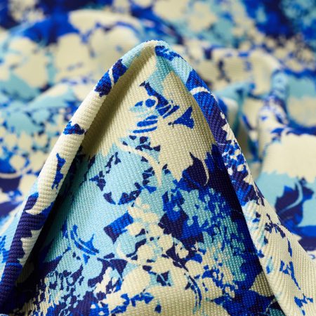 Techno Stretch, Polyamid, Printed, Atomic Blue