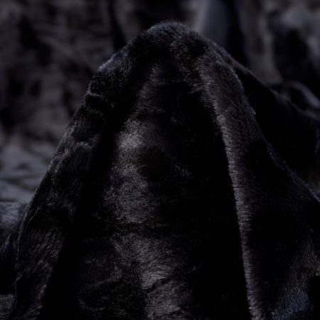 Fake Fur, Cotton Viscose, Animal, Blackened Pearl