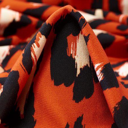 Crêpe, Viscose, Printed, Summer Fig&Raven Black