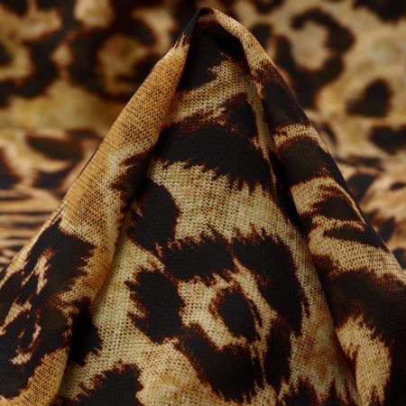 Voile, Printed, Mocca&Desert Sun