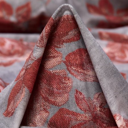 Techno Jersey, Printed, High Elasticity, Chiseled Stone&Deep Sea Coral