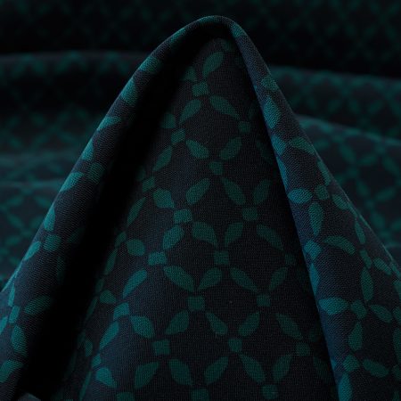 Techno Jersey, Geometric, High Elasticity, Blue Nights