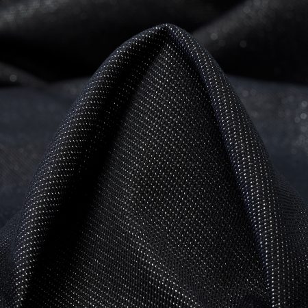 Jacquard Double, Cotton Elastic, Blackened Pearl