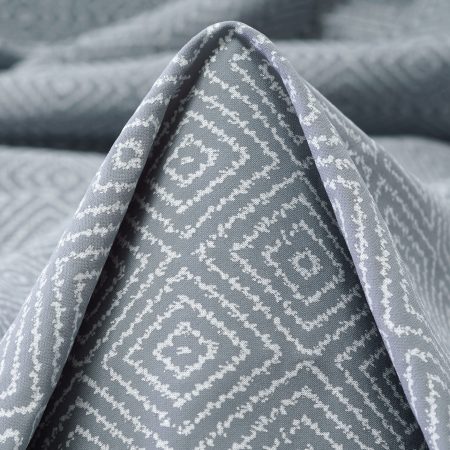 Techno Jersey, Geometric, Shimmering, Formal Gray&Snow White