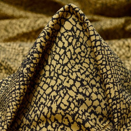 Techno Jersey, Animal, High Elasticity, Rattan&Raven Black