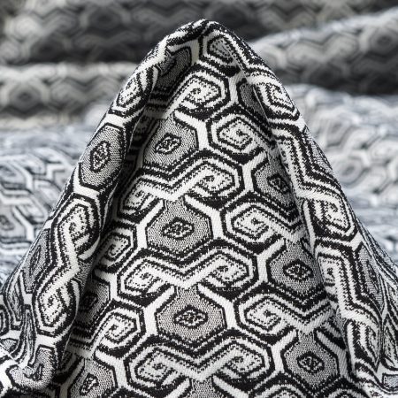 Jacquard, Cotton Elastic, Lurex, Kit&Raven Black