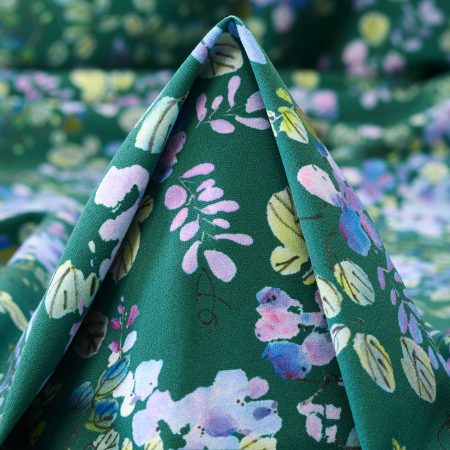 Techno Jersey, Printed, High Elasticity, Sporting Green