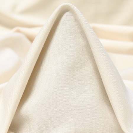 Single Jersey, Silk, Elastic, Antique White