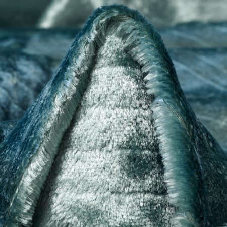 Velvet, Viscose, Cotton, Stone Blue