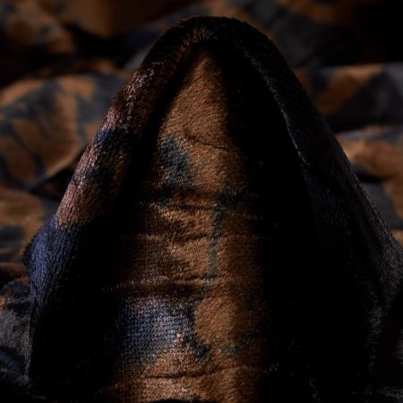 Fake Fur, Viscose Cotton, Tiramisu&Raven Black