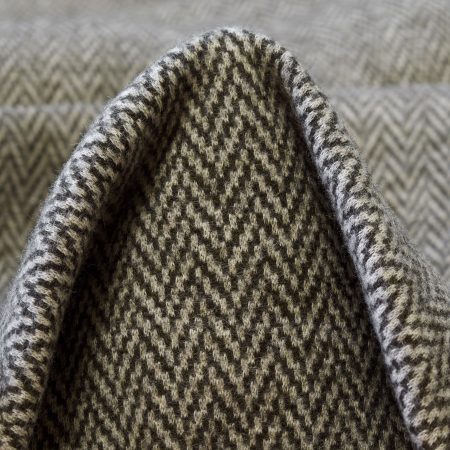 Herringbone, Cotton, Herringbone, Barely Blue&Gunmetal