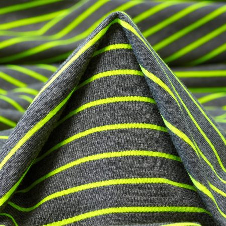 Jersey, Stripes, Neon Yellow&Asphalt