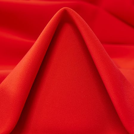 Double, Fleece, High Elasticity, Tomato&Ivory