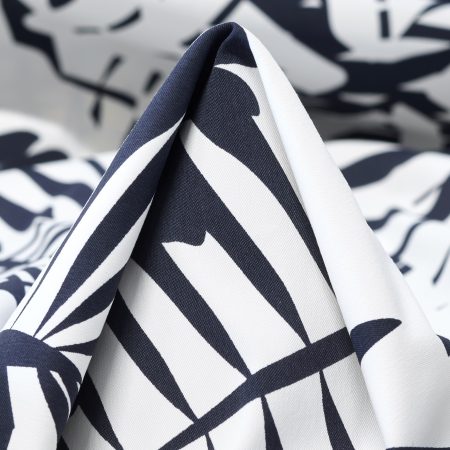 Techno Stretch, Polyamid, Printed, Raven Black&Brilliant White