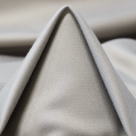 Satin, Cotton Elastic, Silver Gray