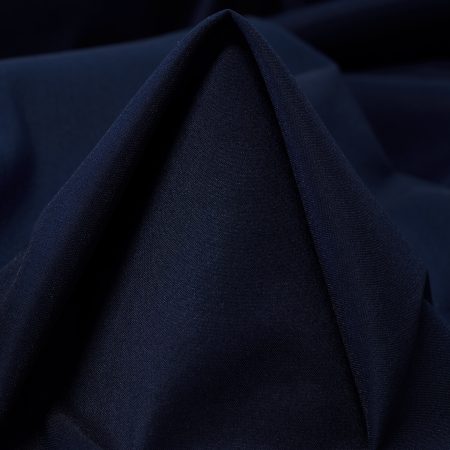 Poplin, Cotton Blend, Elastic, Midnight Blue