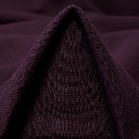 Jersey, Double, Virgin Wool, Plum Wine