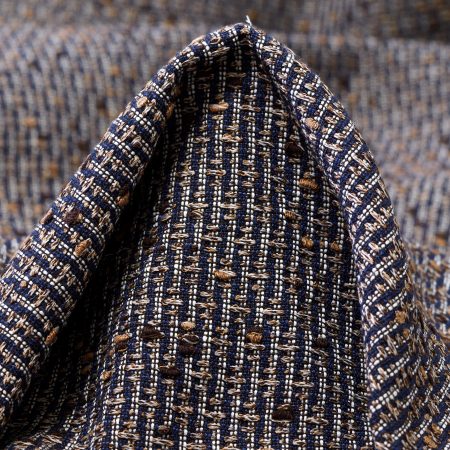 Tweed, Chanel, Wool Blend, Bitter Chocolate&Mood Indigo