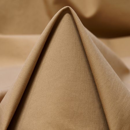 Poplin, Cotton, Elastic, Taupe