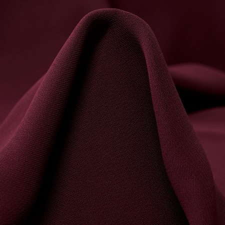 Crêpe, Viscose, Transparent, Tawny Port